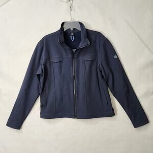 KUHL WOMEN JACKET COAT LIGHTWEIGHT BLUE SZ XL FULL ZIP GORPCORE GRANOLA OUTDOOR